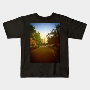 Hudson River Greenway, Manhattan, NYC Kids T-Shirt